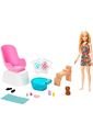 Muñeca Barbie Mani -Pedi Con Salon de Barbie