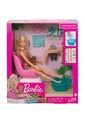 Muñeca Barbie Mani -Pedi Con Salon de Barbie