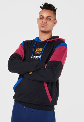 Hoodie Negro-Azul-Rojo FC Barcelona