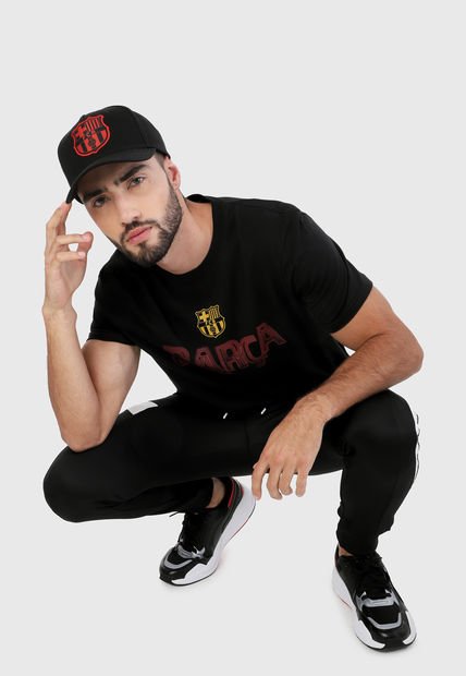 Camiseta Negro-Rojo-Amarillo BARCELONA