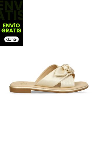 Sandalias Para Mujer Bata Champaña Iale Bata