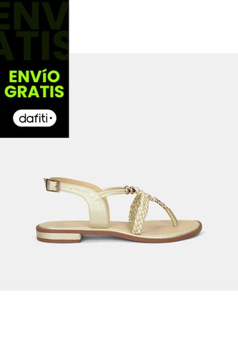 Sandalias Para Mujer Bata Champaña Kinsley Bata