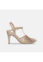 Sandalias Para Mujer Bata Dorado Jali de Bata