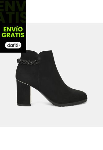 Botines Para Mujer Bata Negro Verni Bata