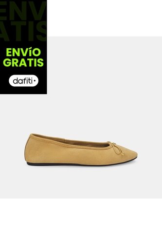 Baletas Para Mujer Bata Café Claro Delhi Flat Bata