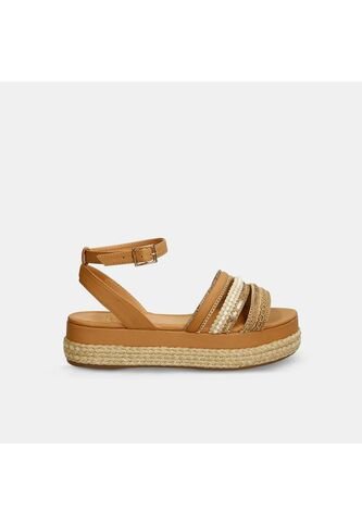 Sandalias Para Mujer Bata Camel Jorami Bata