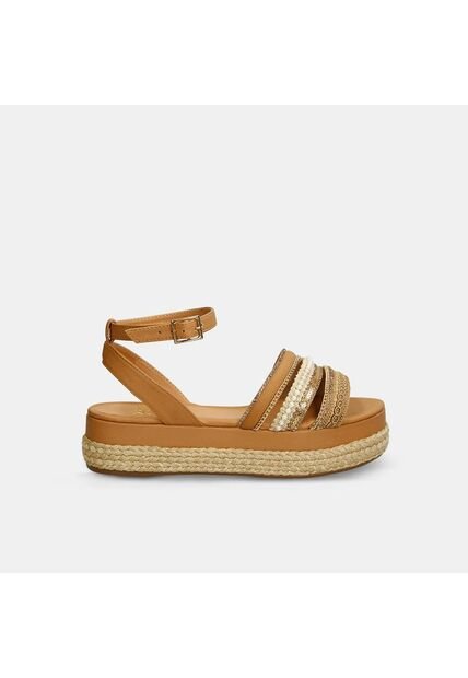 Sandalias Para Mujer Bata Camel Jorami