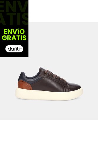 Tenis Para Hombre Bata Café Oscuro Perrie Casual Bata