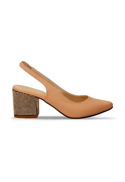 Tacones Nude Bata Fredisia Mujer