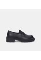 Mocasines Para Mujer Bata Negro New Martin Flat de Bata