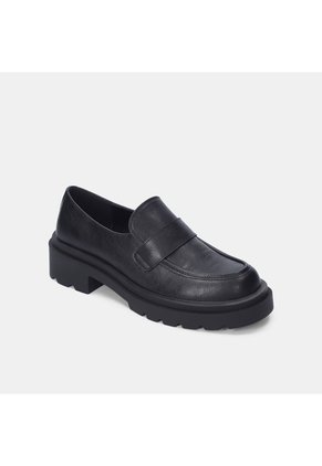 Mocasines Para Mujer Bata Negro New Martin Flat