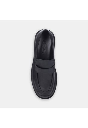 Mocasines Para Mujer Bata Negro New Martin Flat