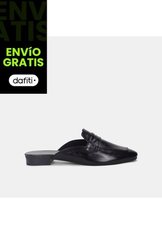 Baleta Para Mujer Bata Negro Lore Flat Bata