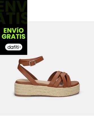 Sandalia Para Mujer Bata Café Claro Tati Bata