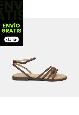 Sandalia Para Mujer Bata Café Oscuro Jackie Strappy Bata