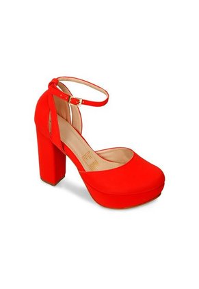 Tacones Rojo Bata Halma Mujer