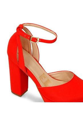 Tacones Rojo Bata Halma Mujer