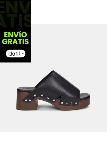 Sandalia Para Mujer Bata Negro Limena