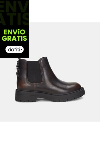 Botines Para Mujer Bata Café Oscuro Madi Bata