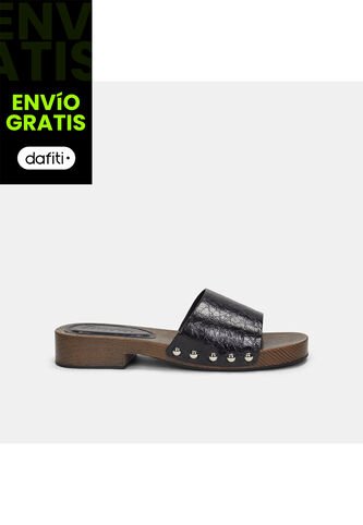 Sandalia Para Mujer Bata Negro Valencia Bata