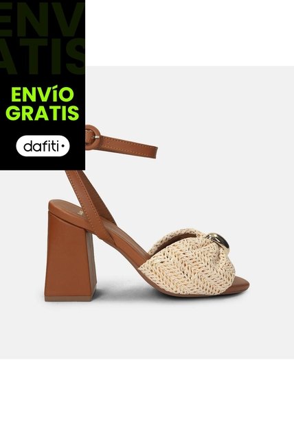 Sandalia Para Mujer Bata Café Claro Merla