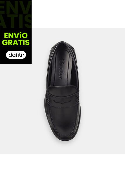 Mocasines Para Mujer Bata Negro Madrid Loafer