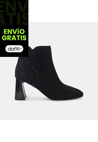 Botines Para Mujer Bata Negro Pastora Bata