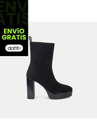 Botines Para Mujer Bata Negro Monica Bata