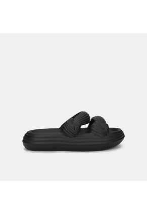 Pantufla Para Mujer Bata Negro Bata Luxe