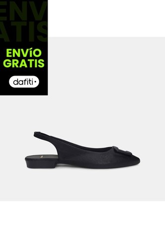 Baleta Para Mujer Bata Negro Gina'S Puntuda Bata