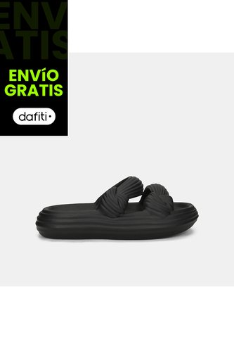 Pantufla Para Mujer Bata Negro Bata Luxe Bata
