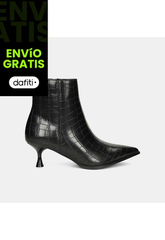 Botines Para Mujer Bata Negro Nurle Bata