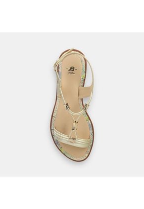 Sandalias Para Mujer Bata Champaña Kandie