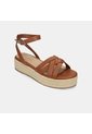 Sandalia Para Mujer Bata Café Claro Tati de Bata