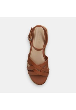 Sandalia Para Mujer Bata Café Claro Tati
