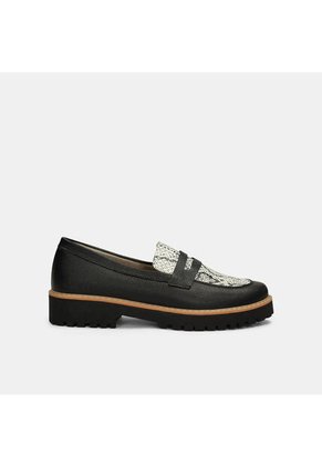 Mocasines Para Mujer Bata Negro Karel
