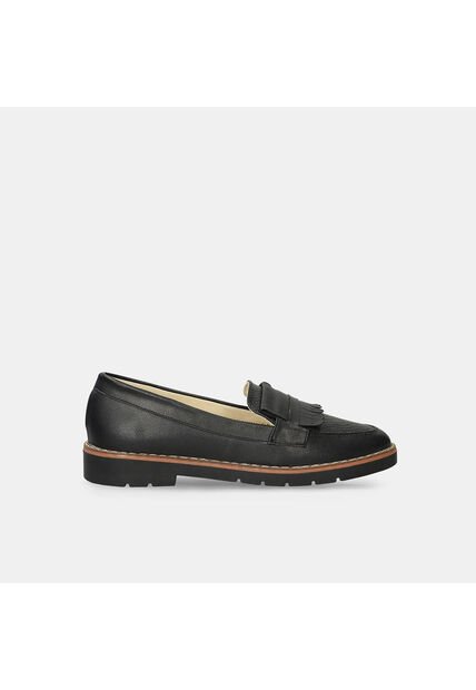 Mocasines Para Mujer Bata Negro Junay