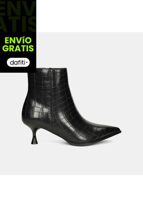 Botines Para Mujer Bata Negro Nurle