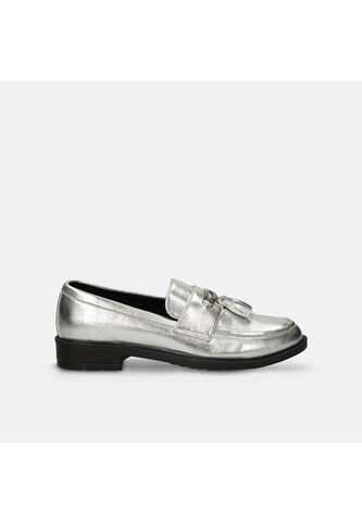 Mocasines Para Mujer Bata Plateado Jesper Bata