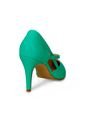 Tacones Verde Bata Hiwar Mujer de Bata