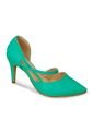 Tacones Verde Bata Hiwar Mujer de Bata