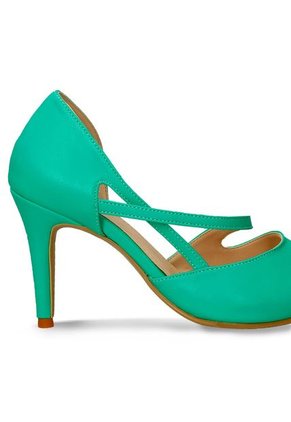 Tacones Verde Bata Hiwar Mujer