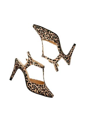 Tacones Animal Print Bata Estratega Mujer