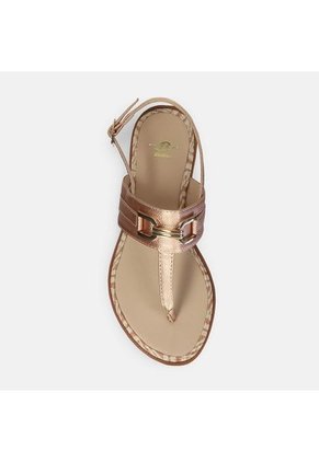 Sandalias Para Mujer Bata Oro Rosa Jorin