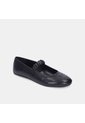 Baleta Para Mujer Bata Negro Delhi Flat de Bata