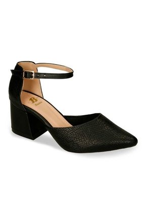 Tacones Negro Bata Halina Mujer