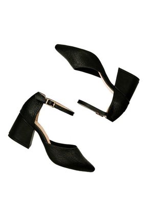 Tacones Negro Bata Halina Mujer