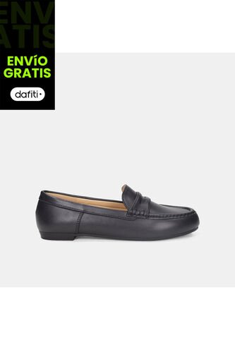 Mocasines Para Mujer Bata Negro Virginia Bata