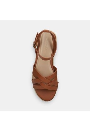 Sandalia Para Mujer Bata Café Claro Tati