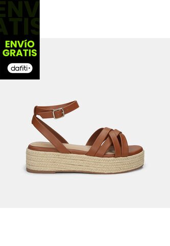 Sandalia Para Mujer Bata Café Claro Tati Bata